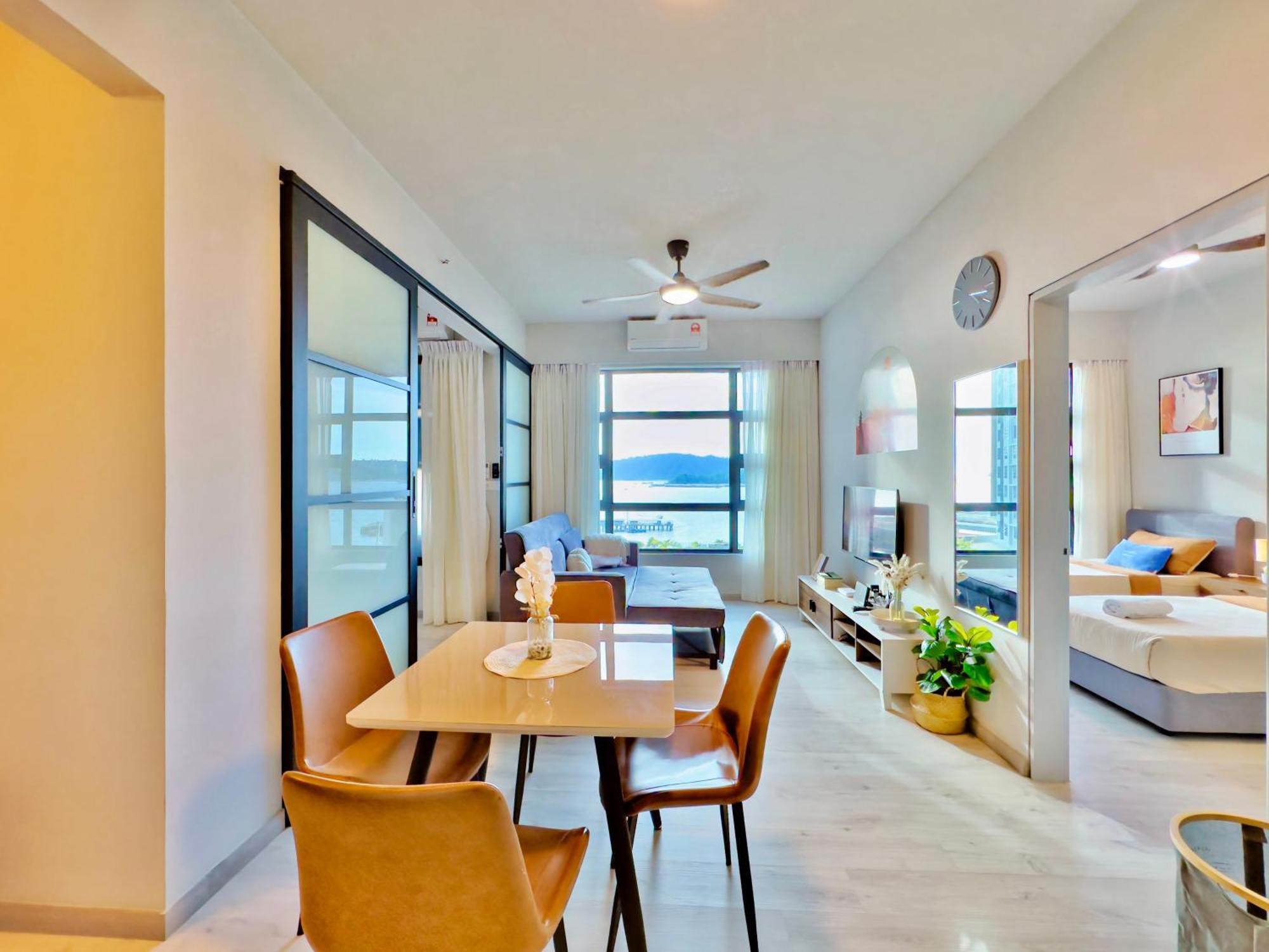 #6 Jesselton Quay City Pads Seaview By Zeluxo Kota Kinabalu Buitenkant foto